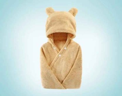 Cotton Baby Hooded Bath Towel for Adorable Baby Care & Electronic Learning Toys