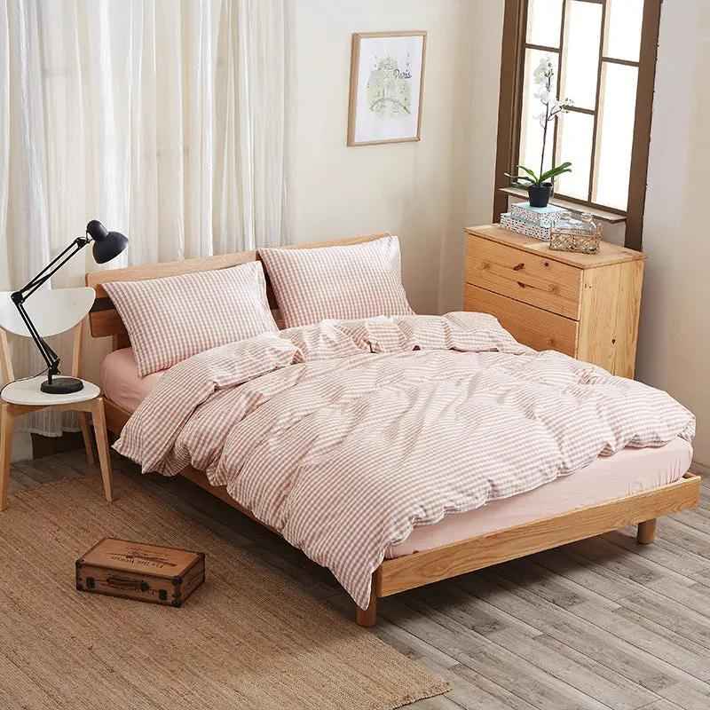 Pure Cotton Bed Sheet Set - Quality Four-Piece Bedding Collection