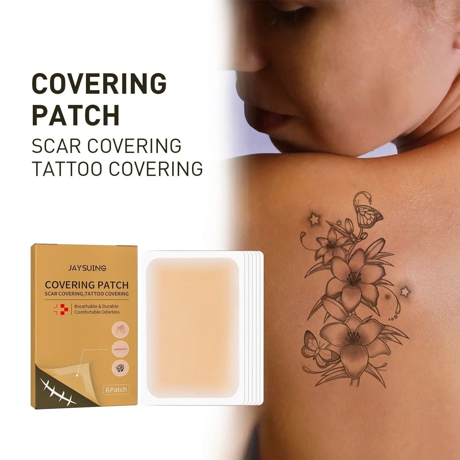 Jayswing Invisible Concealer Skin Mask – Cover Tattoo, Scar & Blemishes Seamlessly - AllvueCo