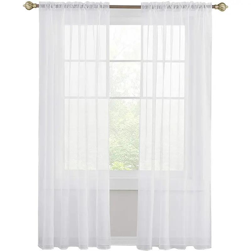 Modern Simple Thickened Solid Thin Window Gauze - Quality Window Treatment - AllvueCo