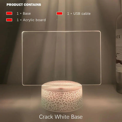 Rewritable Night Light With Display Panel My Store