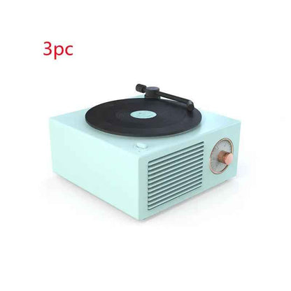 Wireless Retro Phonograph Speaker - Mini Portable Bluetooth-Compatible Design
