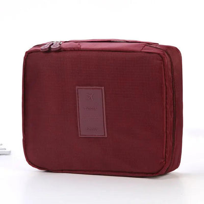 Portable Cosmetic Bag Waterproof Divider Multi-grid Pockets | Luggage & Bags - AllvueCo