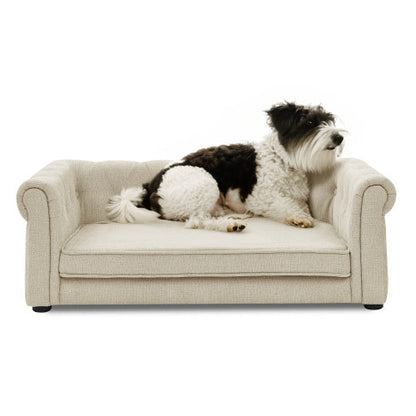 Elegant Rectangular Dog Bed – Plush Cushion for Medium & Large Dogs, Washable Cover & Anti-Slip Base - AllvueCo