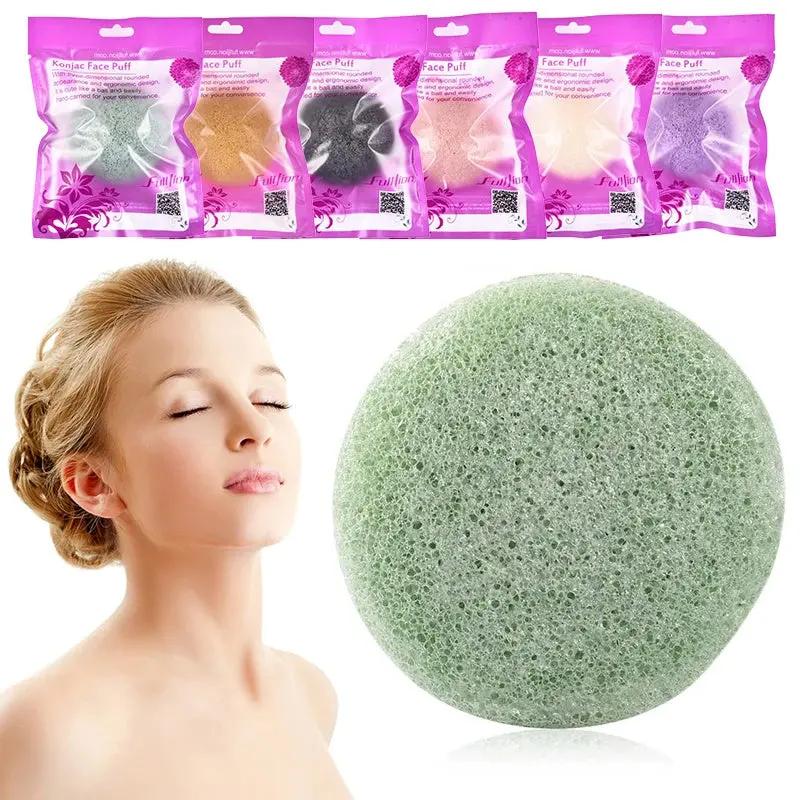 Konjac Sponge for Face - Round Konjac Sponge - AllvueCo