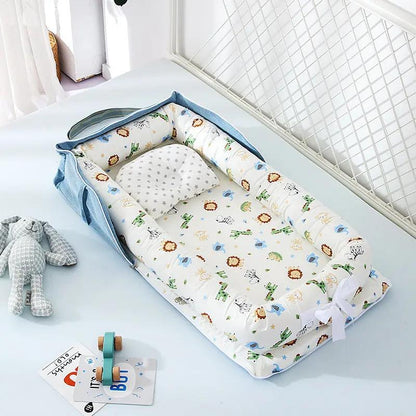 Adorable Baby Bed Crib – Removable & Washable Portable Infant Sleeper Nest AllvueCo