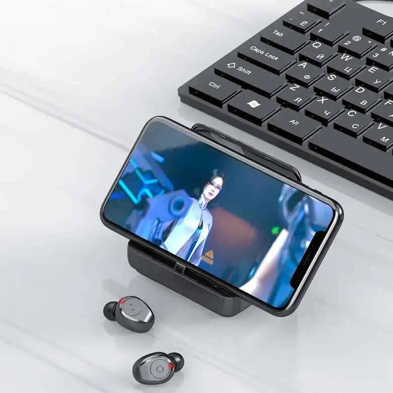 Multifunction Bluetooth Headset with Power Bank and Phone Support for Ultimate Connectivity