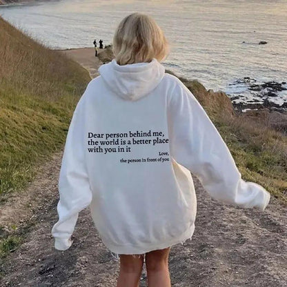 Dear Person Behind Me” Hoodie – Inspirational Unisex Sweatshirt My Store