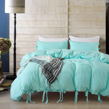 Solid Color Tape Bedding Set - Elegant Comfort and Stylish Design for Your Bedroom