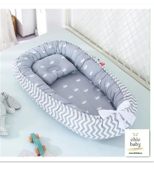 Adorable Baby Bed Crib – Removable & Washable Portable Infant Sleeper Nest AllvueCo
