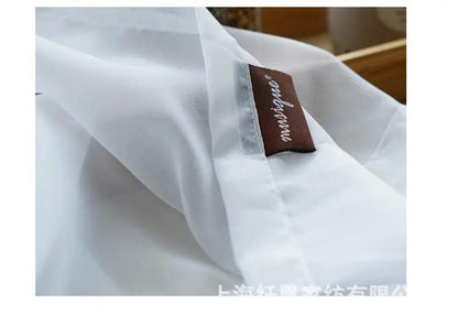 Modern Pure Color Cotton and Linen Window Screen - Stylish Design - AllvueCo