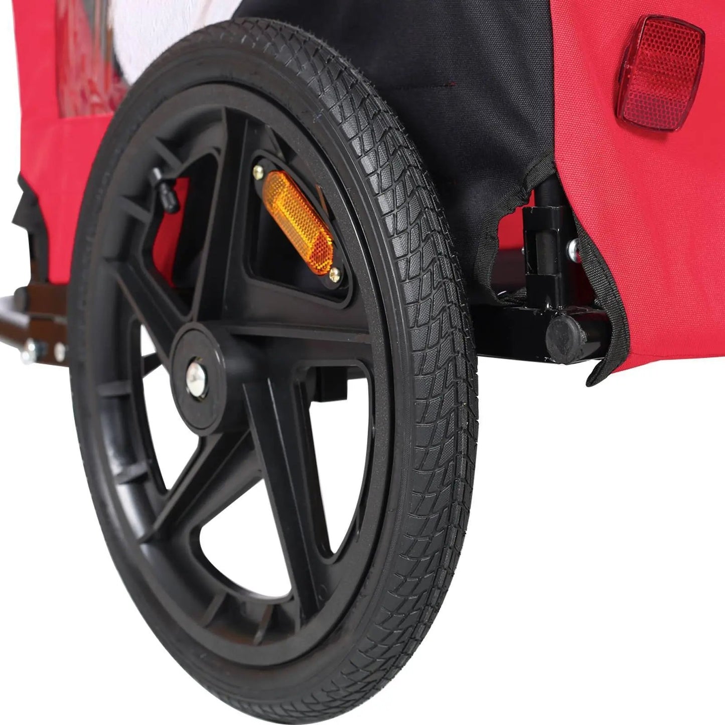 Foldable Bicycle Trailer for Pets – Outdoor Dog Trailer with Safety Mesh & Wheels - AllvueCo