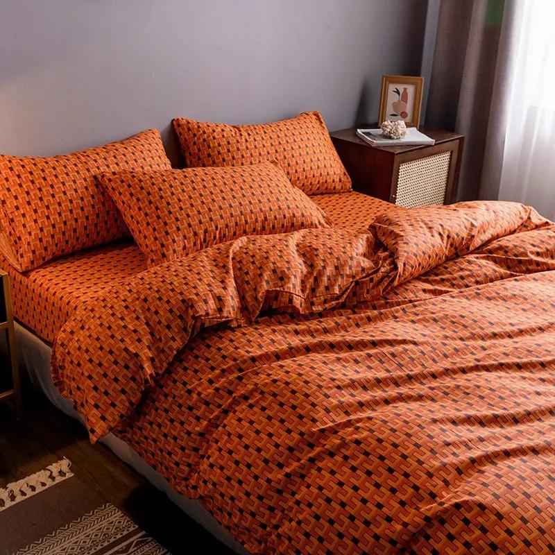 Pure Cotton Quilt Set - Premium Quality Fitted Sheet Bedding Essentials