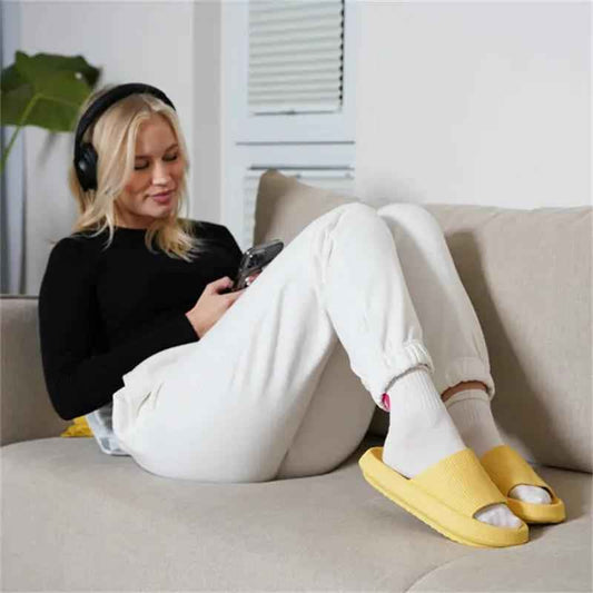 Eva Rubber Foam Soft Bottom Indoor Couple Drag - Comfortable Indoor Footwear - AllvueCo