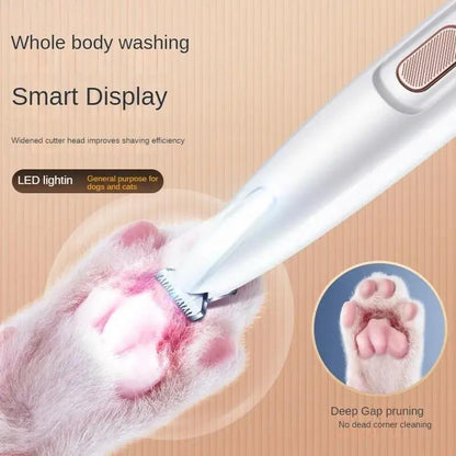 Pet Paw Trimmer with LED Light - Waterproof Pet Hair Trimmer - AllvueCo
