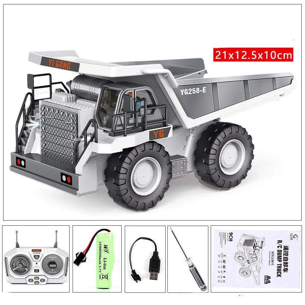 Children's Simple Alloy Charging Excavator Toy Car My Store