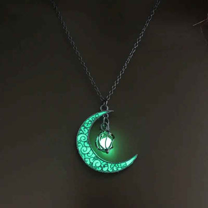 Glowing Pendant Necklace with Silver Plated Chain | Jewelry & Accessories