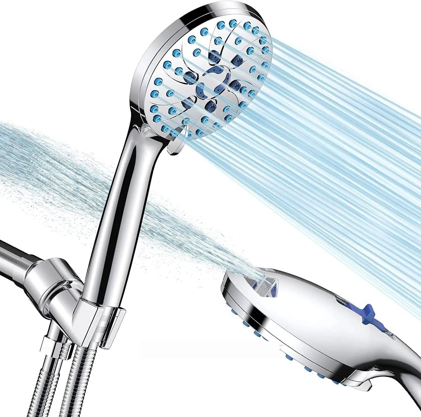Handheld Shower with 2 Gear Spray Gun - Supercharged Shower System - AllvueCo