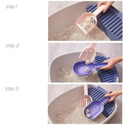 Cat Litter Scoop Self-Cleaning Cat Litter Box Shovel for Cats - AllvueCo