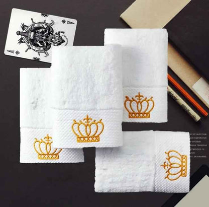 Cotton Gift Towel with Custom Embroidery for Boutique Hotels and Saunas - Custom Embroidered Cotton Towels