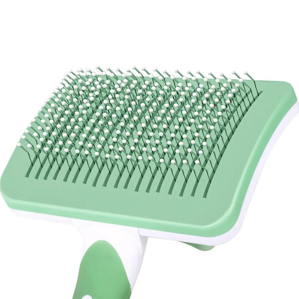 Self Cleaning Slicker Brush for Dogs and Cats - One Click Cleaning - AllvueCo