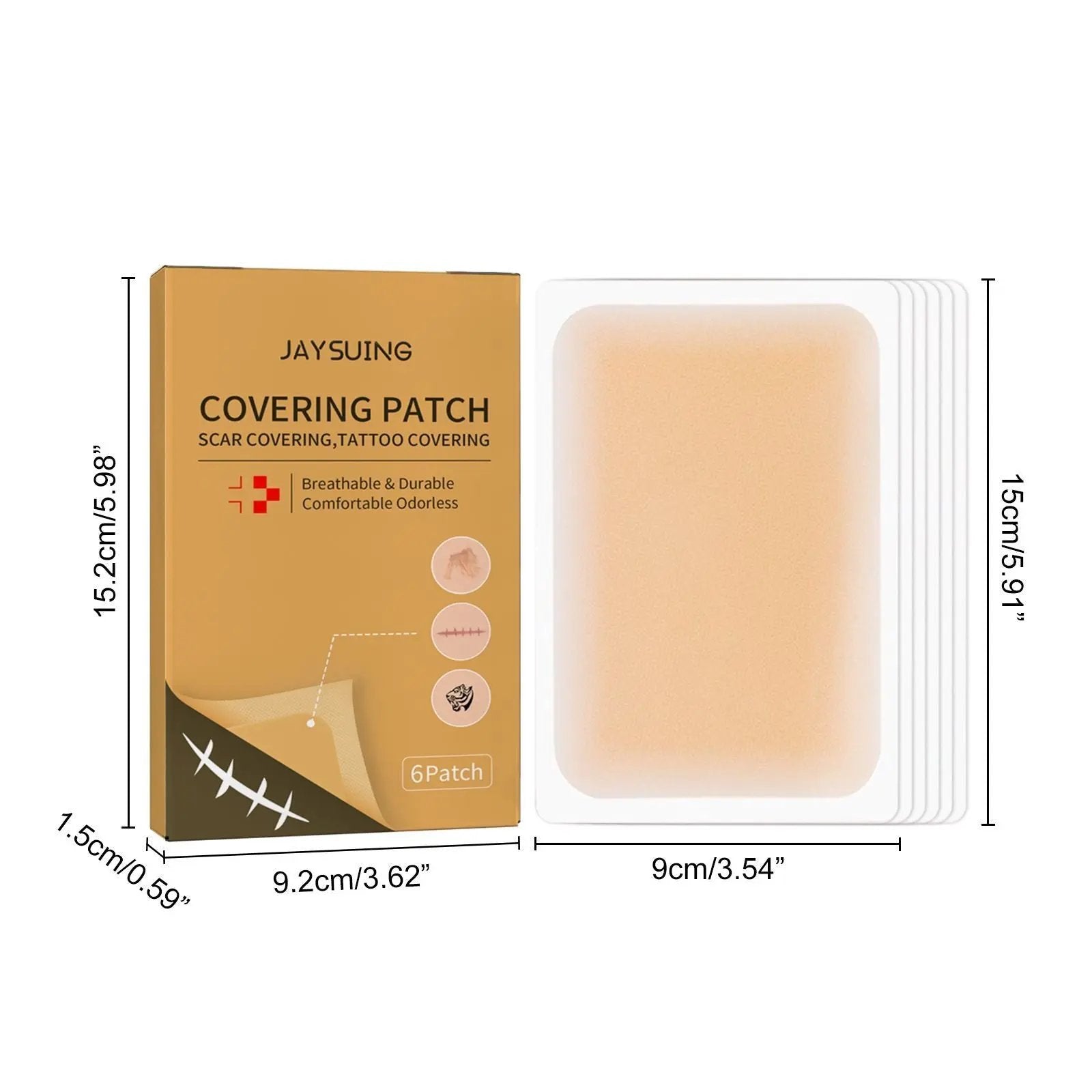 Jayswing Invisible Concealer Skin Mask – Cover Tattoo, Scar & Blemishes Seamlessly - AllvueCo