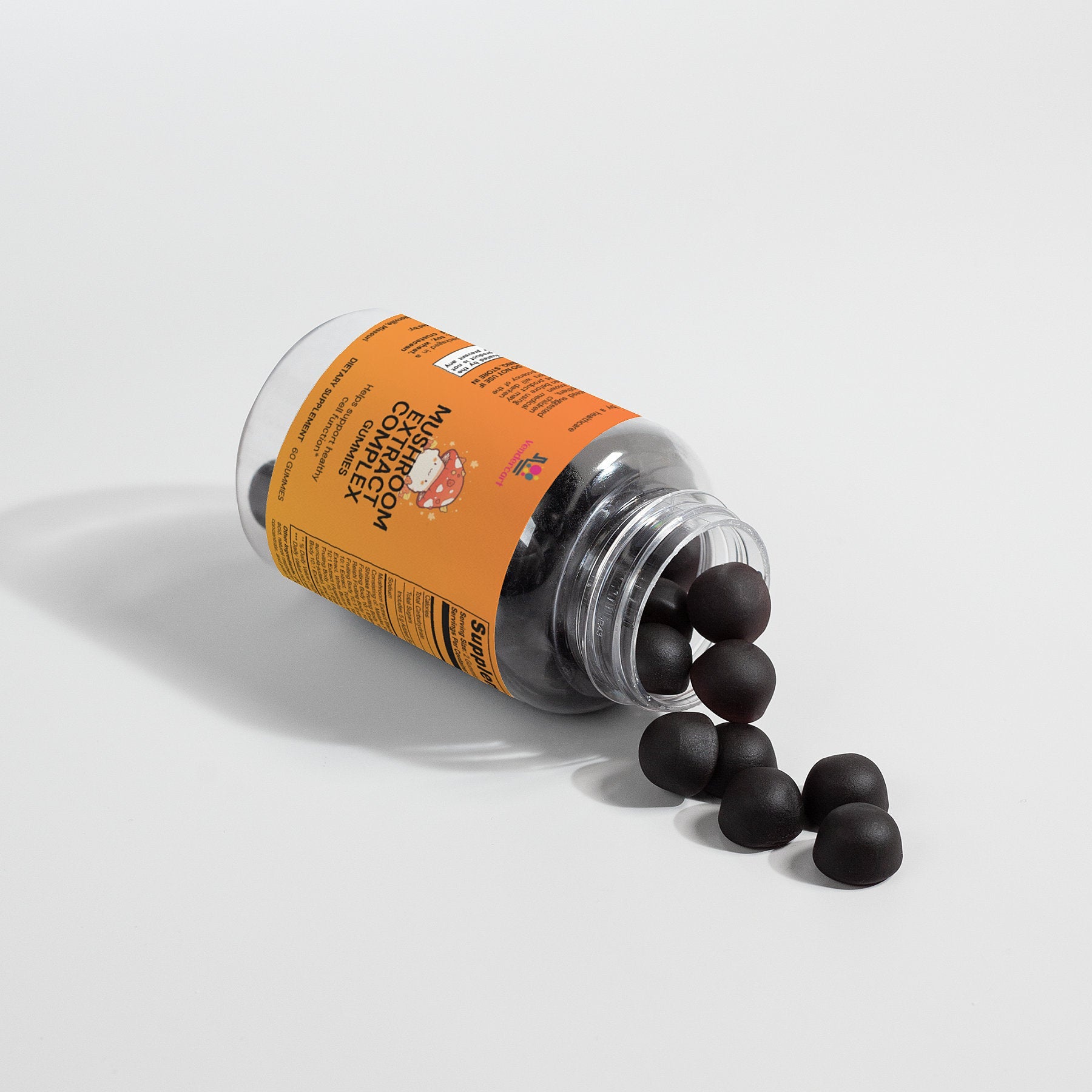 Raspberry Mushroom Gummies – 60 Count for Energy, Focus & Immune Support - AllvueCo