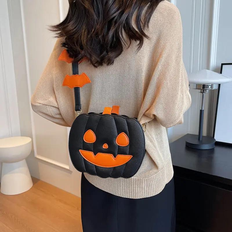 Funny Pumpkin Cartoon Shoulder Crossbody - AllvueCo