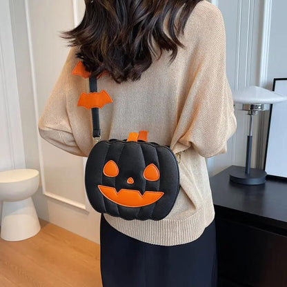 Funny Pumpkin Cartoon Shoulder Crossbody - AllvueCo