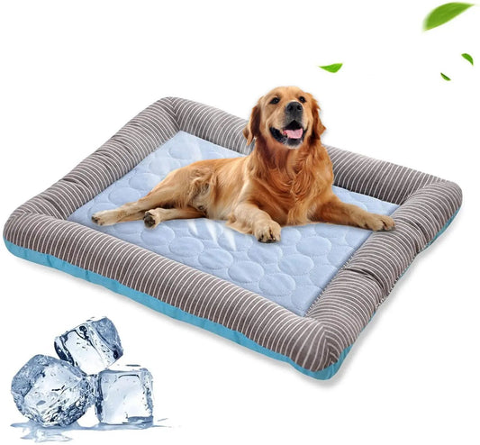 Pet Cooling Pad Bed for Dogs and Cats - Soft Summer Mat - AllvueCo