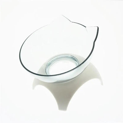 Non Slip Double Cat Bowl with Raised Stand for Pet Feeding - AllvueCo
