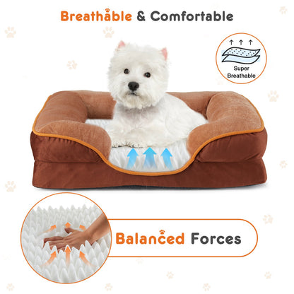 Warm Washable Pet Sofa Bed – Removable Sleeping Mat for Cats & Dogs, Soft Plush Cushion for All Seasons - AllvueCo