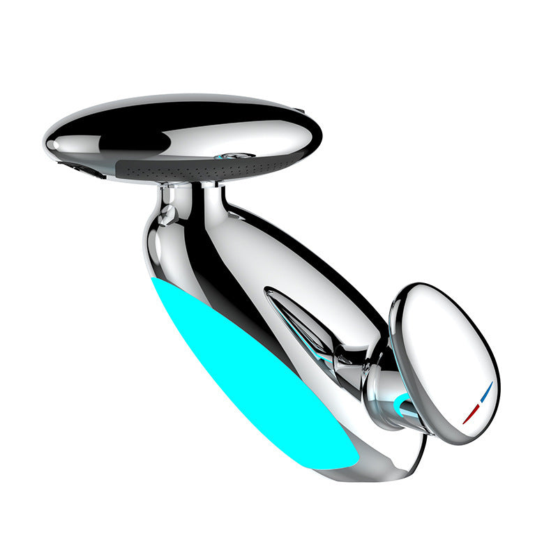 4-1 Modern Zinc Alloy Faucet – Chrome, Black, White, Gun Gray & Brushed Gold (Optional Ambient Light) AllvueCo