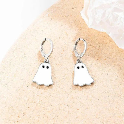 Halloween Ghost Earrings For Women Gold Ghost Huggie Hoop Ea | Jewelry & Accessories - AllvueCo
