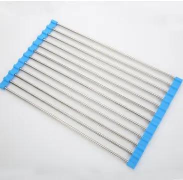 Folding Kitchen Drain Sink Rack Stainless Steel - Space-Saving Design - AllvueCo