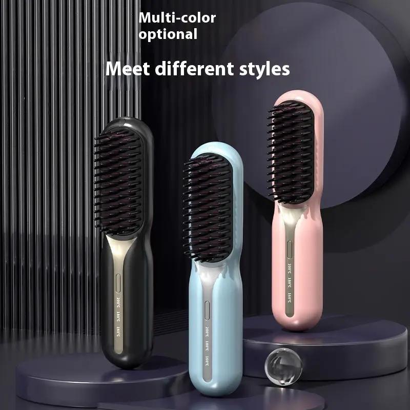 Portable Wireless Hair Straightening Comb - Quick Styling Tool - AllvueCo