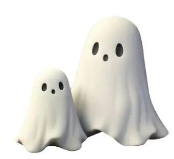 Halloween Middle Finger Love Ghost Ornaments - Decorative Halloween Decor - AllvueCo