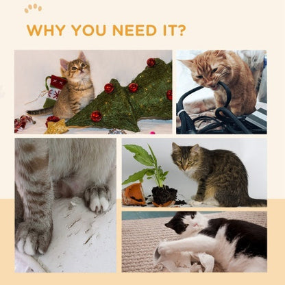 PawHut 4-Pack Reversible Cat Scratching Boards – Eco-Friendly Scratch Pads for Indoor Cats & Cat Wheel Replacement - AllvueCo