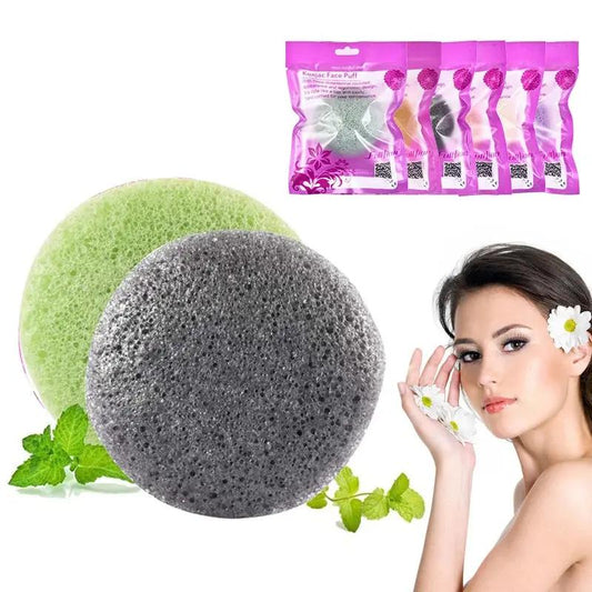 Konjac Sponge for Face - Round Konjac Sponge - AllvueCo