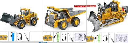 Children's Simple Alloy Charging Excavator Toy Car My Store