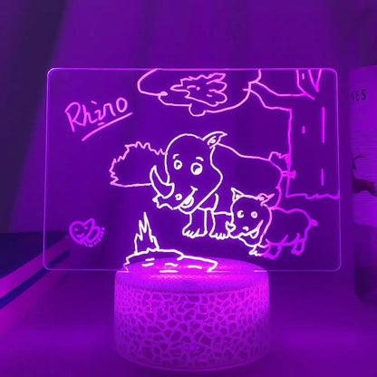 Rewritable Night Light With Display Panel My Store