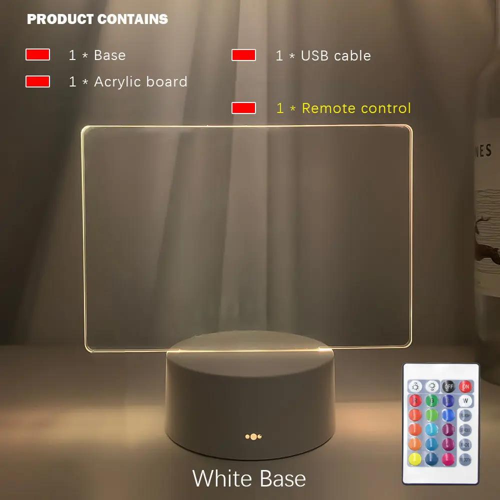 Rewritable Night Light With Display Panel My Store