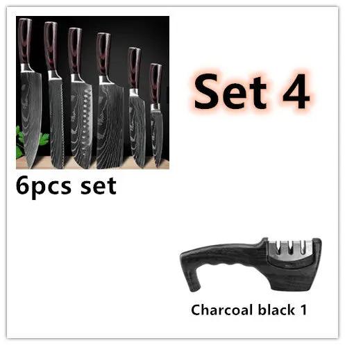 Carpenter's Special Set 6-Piece and 8-Piece Knife Set for Cooking - AllvueCo