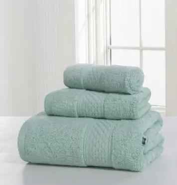Cotton Soft Bath Towel Set - Double-Sided, Thick, Absorbent, and Skin-Friendly Comfort