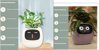 Smart Planter with AI Sensors – Interactive Plant Care with 49+ Expressions & Real-Time Monitoring AllvueCo
