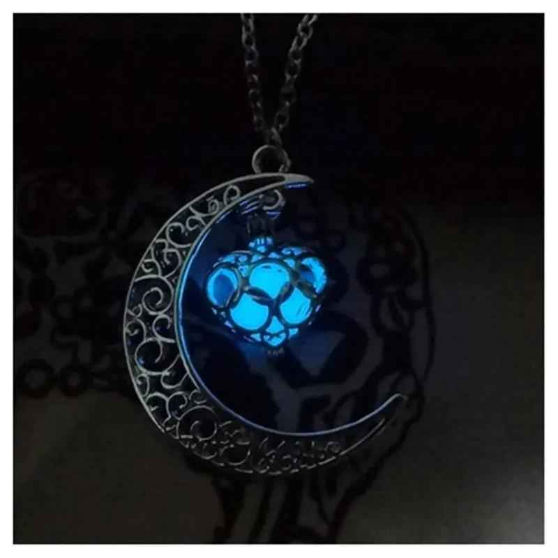 Glowing Pendant Necklace with Silver Plated Chain | Jewelry & Accessories