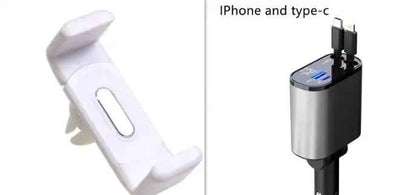 Metal Car Charger 100W Fast Charging Car Charger USB and Type-C Adapter