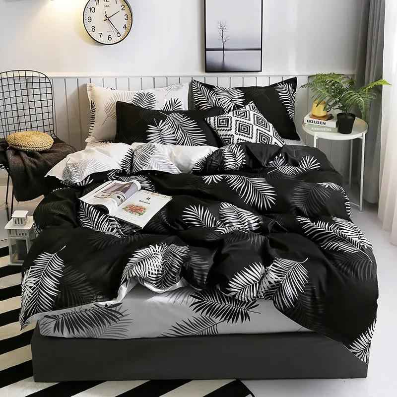 Printed Eyelashes Bedding Set - Four-Piece Foreign Trade Size