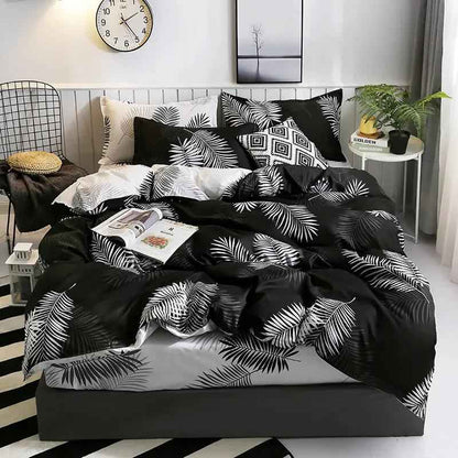 Printed Eyelashes Bedding Set - Four-Piece Foreign Trade Size