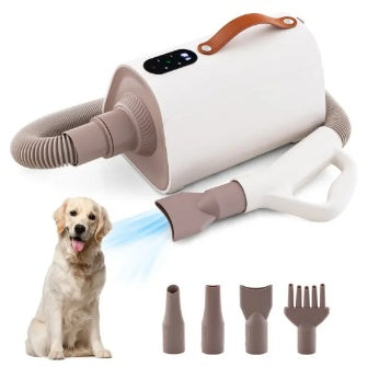 Dog & Cat Hair Blower – Negative Ion Function Grooming Dryer with Adjustable Settings - AllvueCo